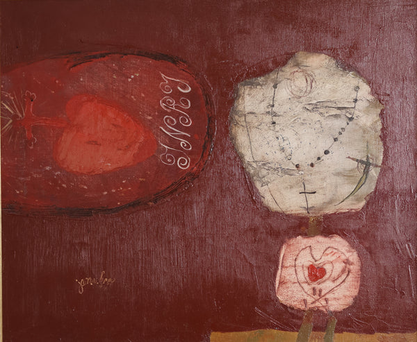 Paspop met ketting en hart