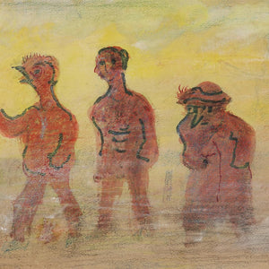 harm kamerlingh onnes, mixed technique three figures