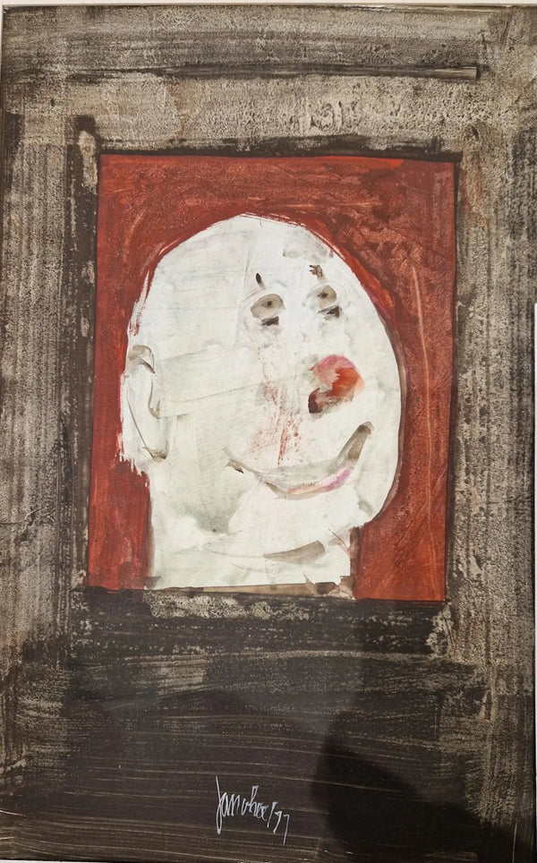 Jan van Heel, gouache - Clown