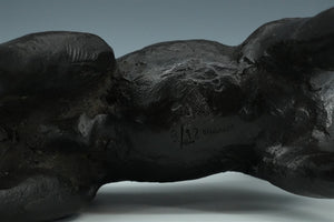 A patinated bronze sculpture of a foal (colt)Kunstiek