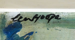 Bob ten Hoope Lady on the balcony, the signature