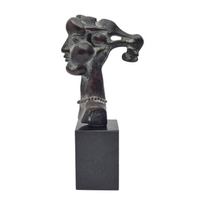 Bronze sculpture "Portrait of a girl" - Fons Bemelmans