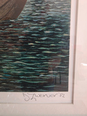 Dolf Zwerver – Love Boat – Signed 1981 Lithograph for Sale