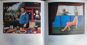 Boekpagina | uit monografie van Dolf Zwerver | met schilderij Buiten de tent