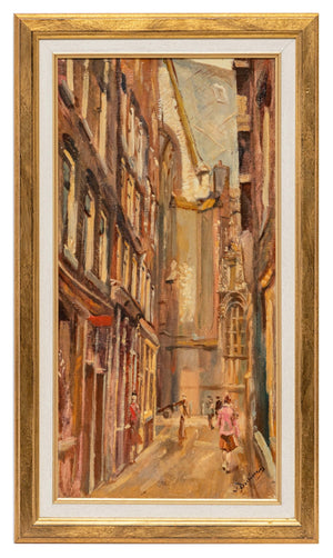 Erasmus Bernhard van Dulmen Krumpelman, Painting Enge Kerksteeg -