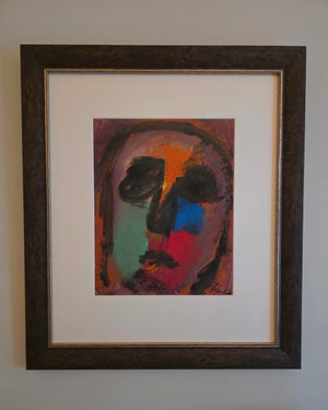 Eugène Brands | Painting | A Portrait of a Painter | gouache | signed / dated 1966 | with frame