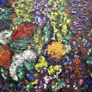 A very colorful painting, flowers by painter Ferry Slebe