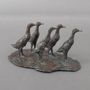 bronze statue, jonneke kodde 5 runner ducks 1
