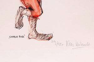 Kees Verkade | “Charlie Rifel” | Lithograph / graphic work | Sheet size 51 × 40 cm | Signed in pencil: Verkade | Numbered 29/35 | signature