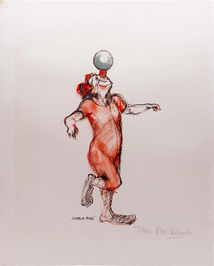 Kees Verkade, Charlie Rifel, a famous Spanish clown hand-signed lithograph, no. 29/35, 51 x 40 cm not framed