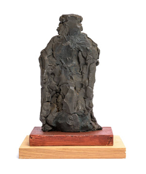 Lambertus Zijl | Sculpture of baked clay | Saint Pontianus of Spoleto, after the cathedral statue by Jan Nude | Height 23 cm | literature, published in: M. Broekhuis et al., Lambertus Zijl | dated circa 1930 | backside