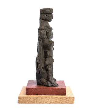 Lambertus Zijl | Sculpture of baked clay | Saint Pontianus of Spoleto, after the cathedral statue by Jan Nude | Height 23 cm | literature, published in: M. Broekhuis et al., Lambertus Zijl | dated circa 1930 | left side