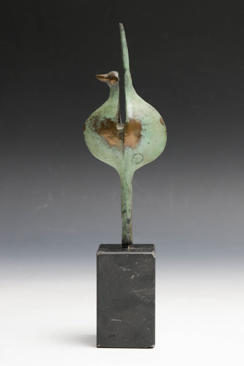 Kunstwerk van Louis Wierts: Geabstraheerde vogel, brons