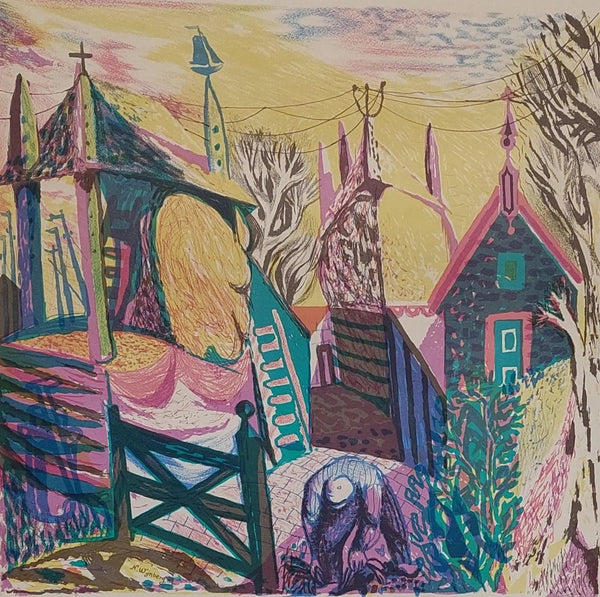 Nicolaas Wijnberg - Blaricum 1947 colour lithograph 63 x 47 cm, signed and dated and l.o. in pencil.