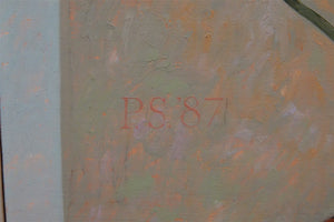 Piet Sebens, stilleven met sneeuwklokjes en houten kistje, olieverfschilderij op paneel, signatuur