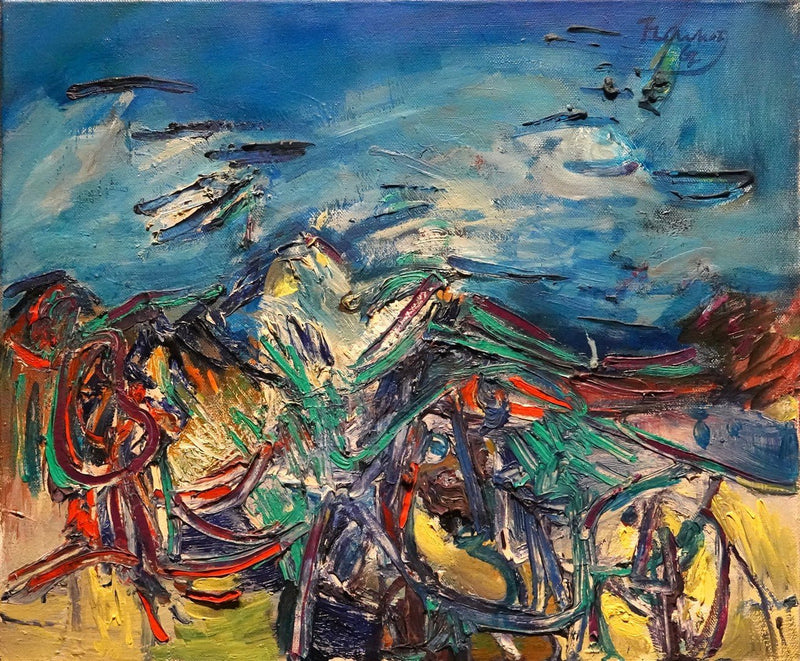 Roel Frankot | Painting | oil on canvas | titled Metamorfose | signed and dated 1967 | 50 × 60 cm | pictured without frame