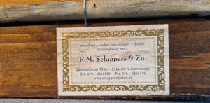 Willem Hussem - Deer, oil on canvas, height 73 cm, width 84 cm - backside painting